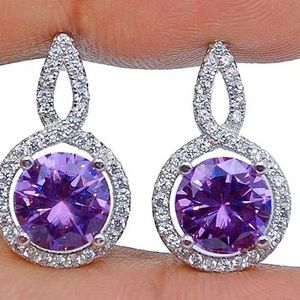 Purple Amethyst Earrings